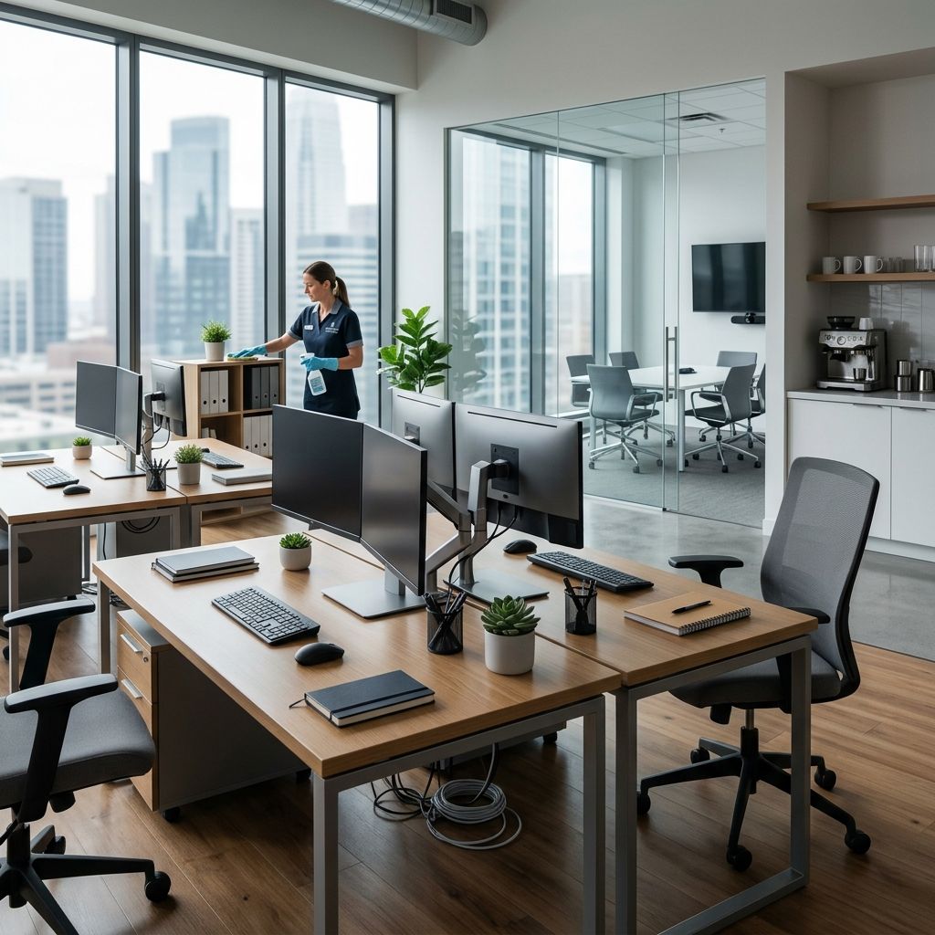 Janitorial services for ongoing facility maintenance